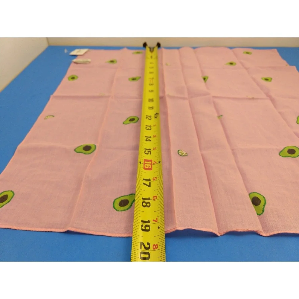 J Crew Pink Avocado Scarf Wrap 100% Cotton J0794